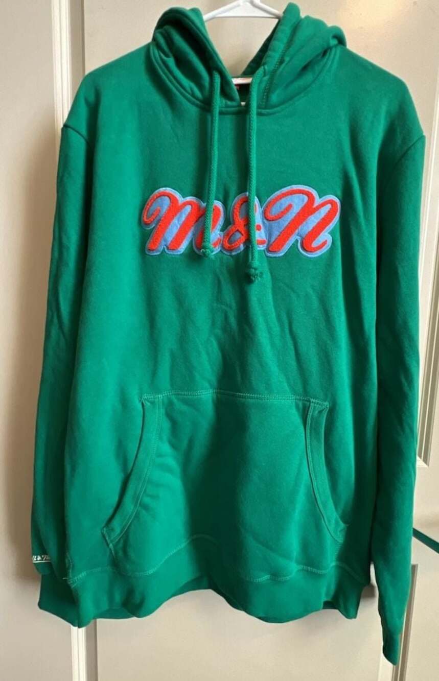 Mitchell & Ness M&N Logo Hoodie Green XL